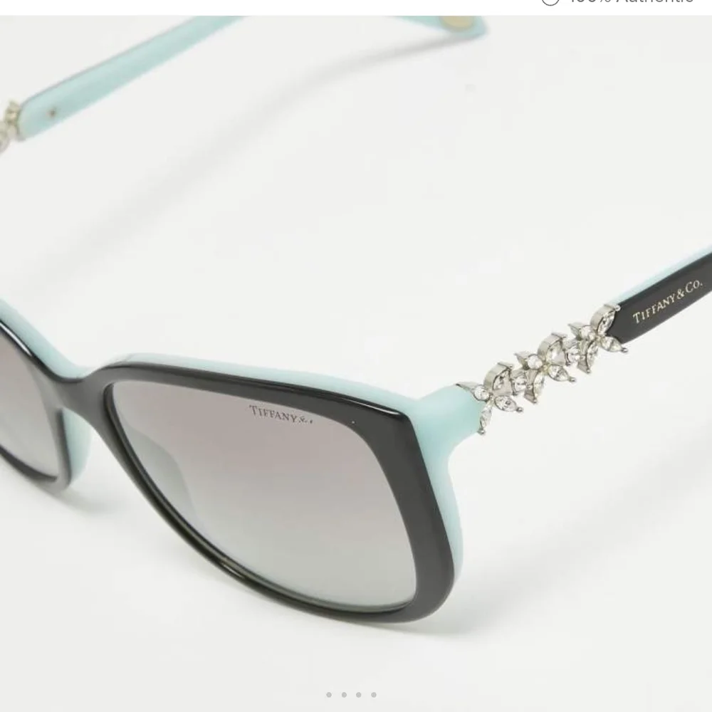 Tiffany & Co. Black and Blue TF4090B Crystal Sunglasses - Picture 2 of 11